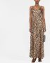 Rabanne Maxi-jurk met luipaardprint Beige - Thumbnail 2