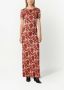 Rabanne Maxi-jurk met paisley-print Rood - Thumbnail 2