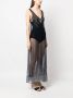 Rabanne Maxi-jurk met studs Blauw - Thumbnail 3