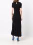 Rabanne Midi-jurk met knopen aan de zijkant Zwart - Thumbnail 4