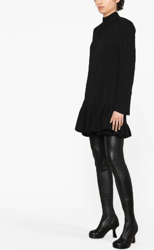 Rabanne Mini-jurk met franje afwerking Zwart