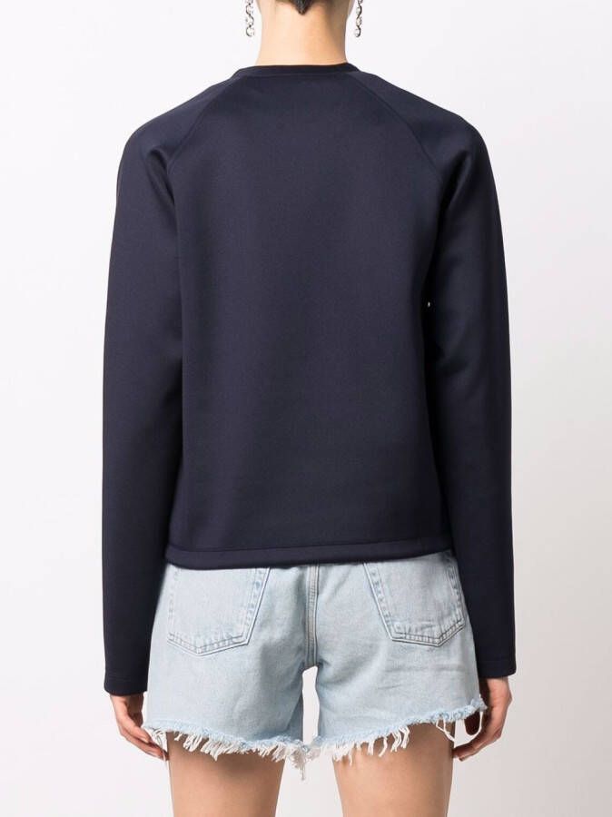Rabanne Sweater met logopatch Blauw