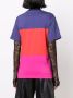 Rabanne T-shirt met colourblocking Paars - Thumbnail 4