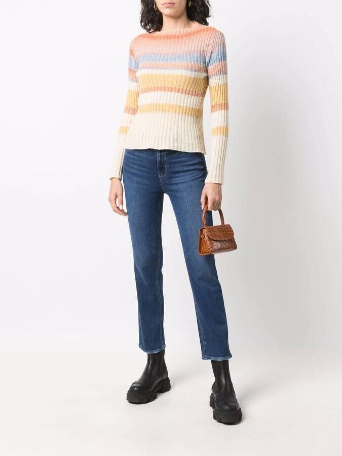 PAIGE Cropped jeans Blauw