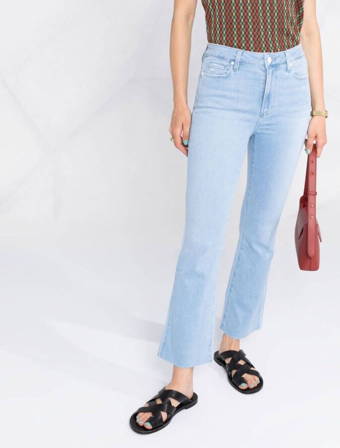PAIGE Cropped jeans Blauw
