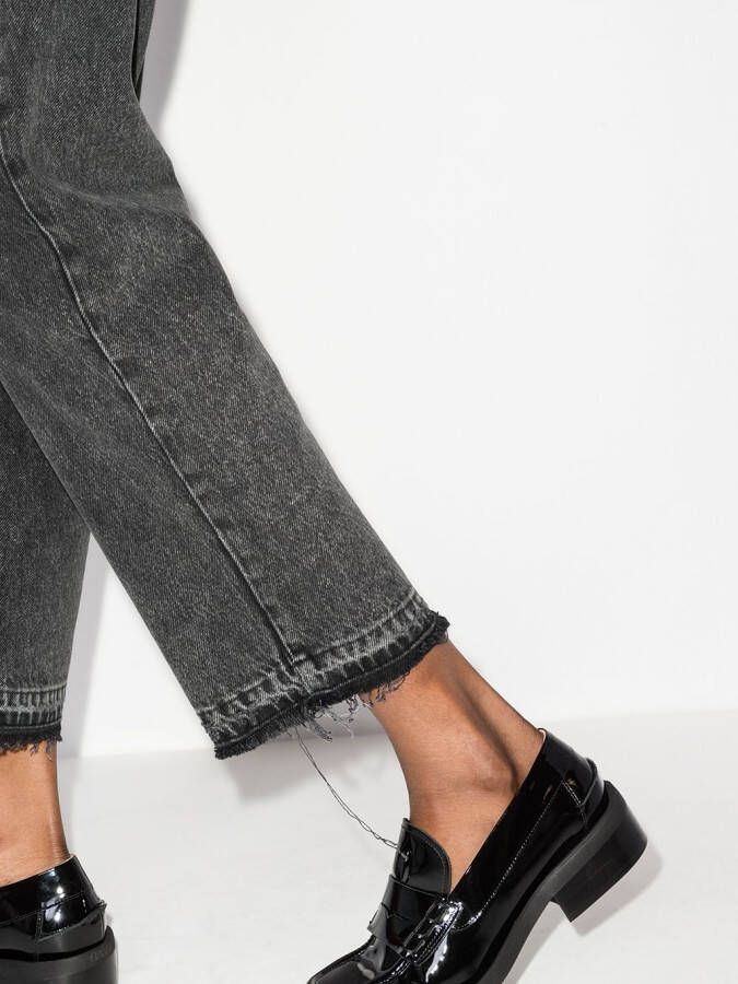 PAIGE Cropped jeans Zwart