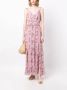 PAIGE Maxi-jurk met bloemenprint Paars - Thumbnail 2