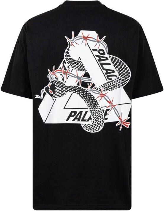 Palace T-shirt met print Zwart