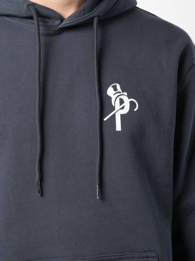 Palace hoodie met monogram print Zwart