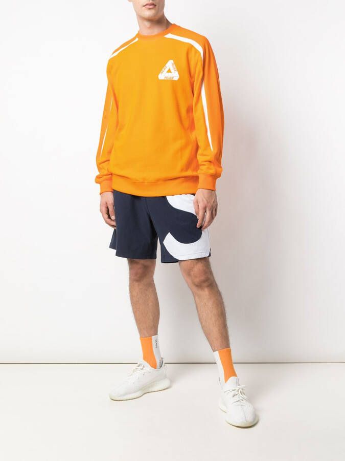 Palace Sweater met logoprint Oranje