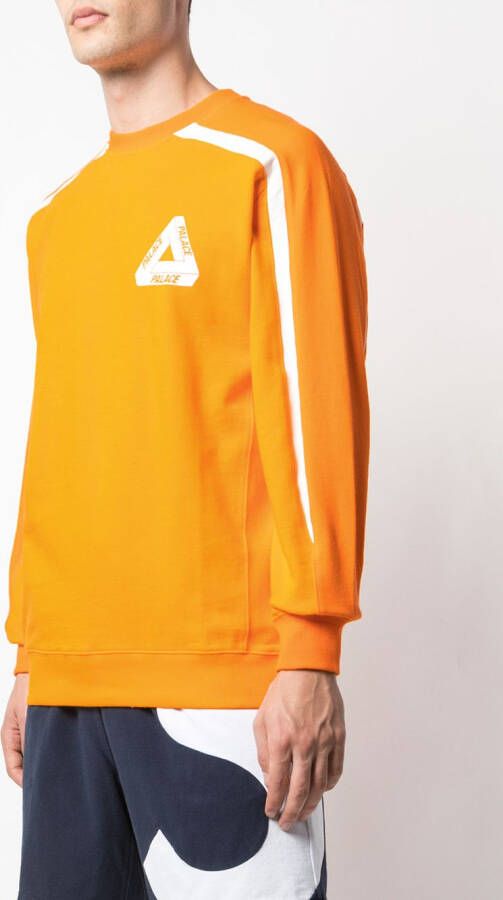 Palace Sweater met logoprint Oranje