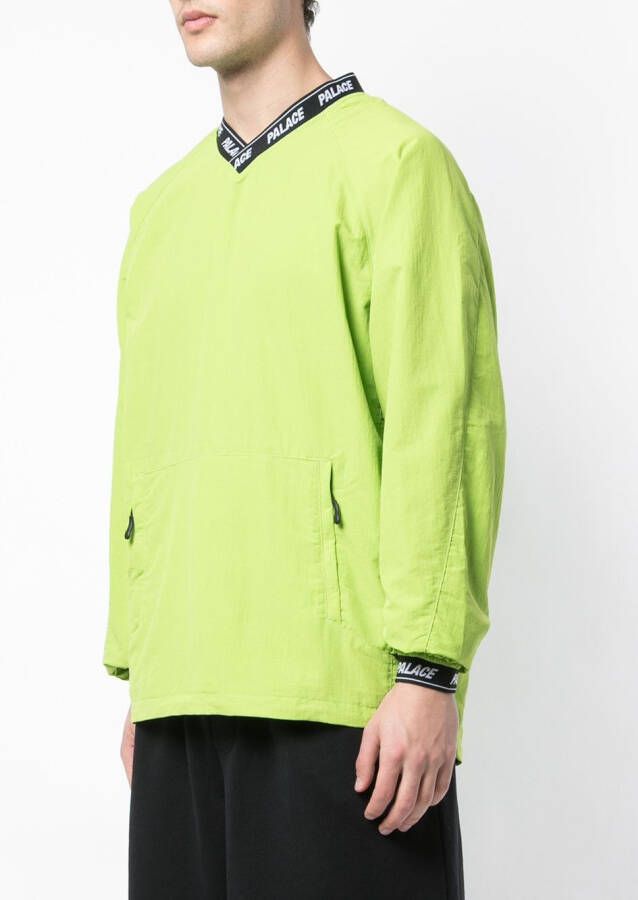 Palace Sweater met V-hals Groen