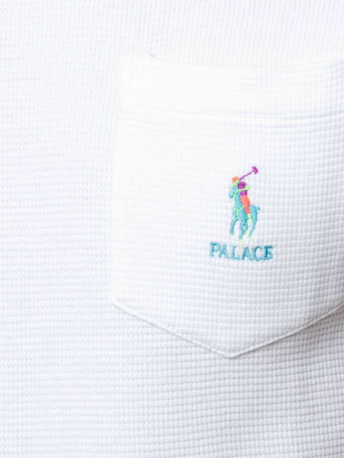 Palace T-shirt met geborduurd logo Wit