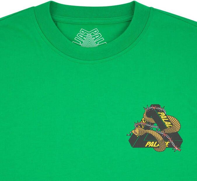 Palace T-shirt met mesh Groen