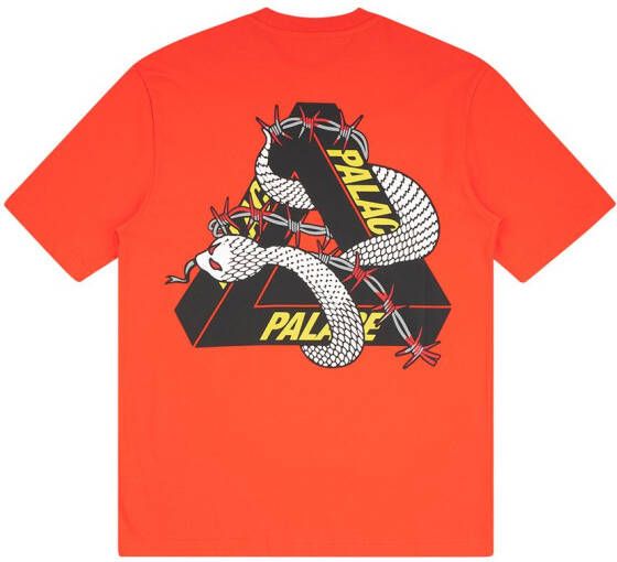 Palace T-shirt met mesh Rood