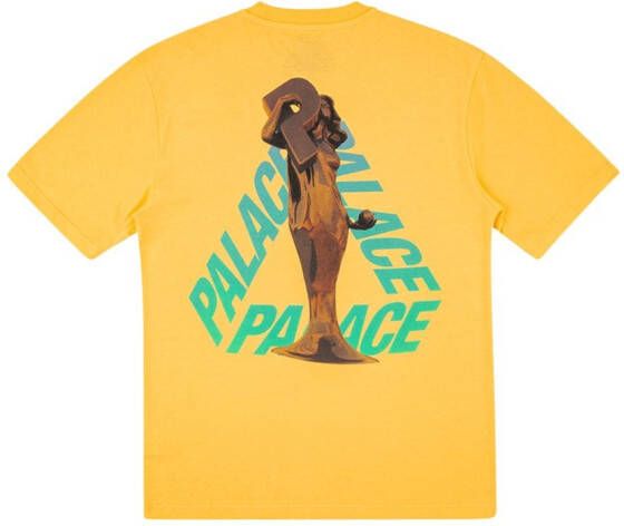 Palace T-shirt met print Geel