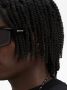 Palm Angels Eyewear Adin zonnebril met rechthoekig montuur Zwart - Thumbnail 3