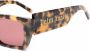 Palm Angels Eyewear Angel zonnebril met rechthoekig montuur Bruin - Thumbnail 3