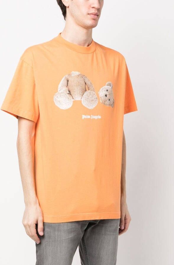 Palm Angels T-shirt met print Oranje