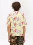 Palm Angels Korte mouw bloemenprint bowling shirt Yellow Heren - Thumbnail 4