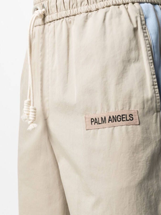 Palm Angels Broek met zijstreep Beige