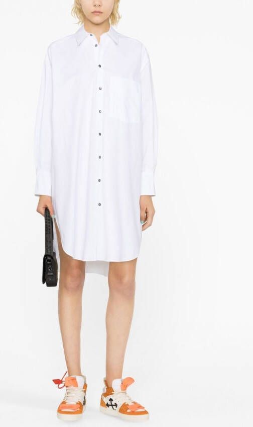 Palm Angels Button-up blousejurk Wit