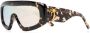 Palm Angels Eyewear Carmel zonnebril met oversized montuur Bruin - Thumbnail 2