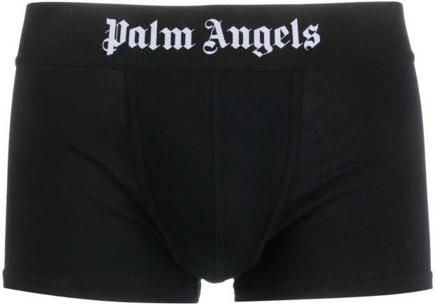 Palm Angels Boxershorts met logoband Zwart