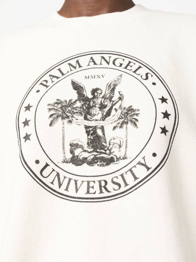 Palm Angels Sweater met ronde hals Wit