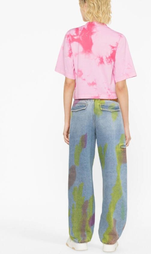 Palm Angels Cropped T-shirt Roze