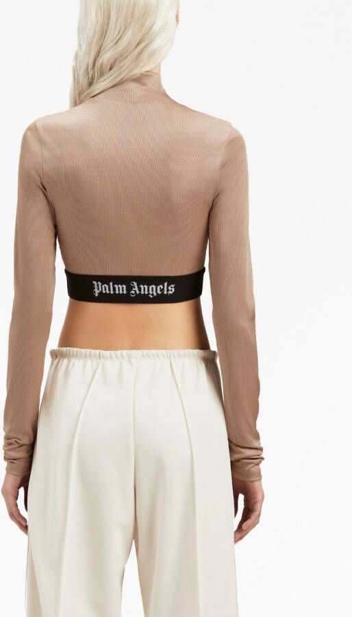 Palm Angels Cropped T-shirt Bruin