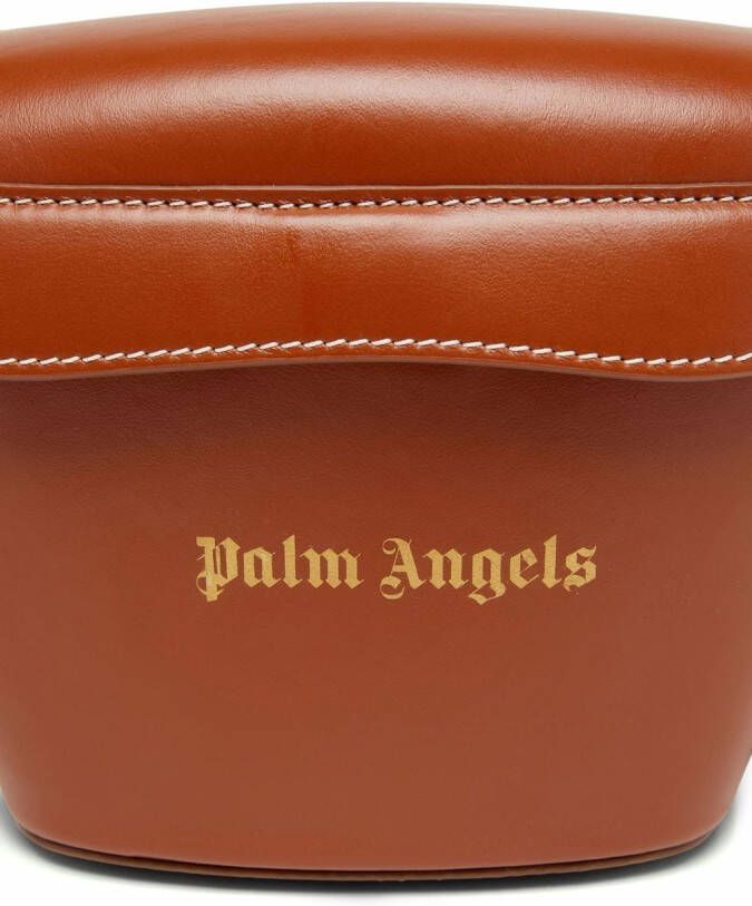 Palm Angels Crossbodytas met logoprint Bruin