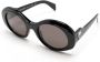 Palm Angels Eyewear Doyle zonnebril met rond montuur Zwart - Thumbnail 2