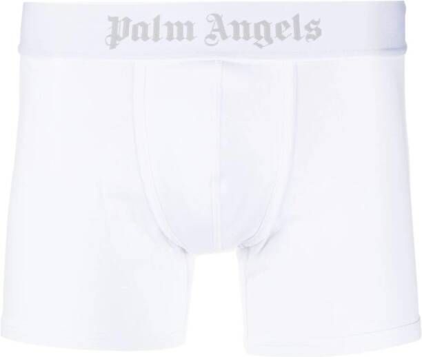 Palm Angels Drie boxershorts met logoband Wit