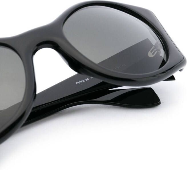 Palm Angels Eyewear Ennis zonnebril met rond montuur Zwart