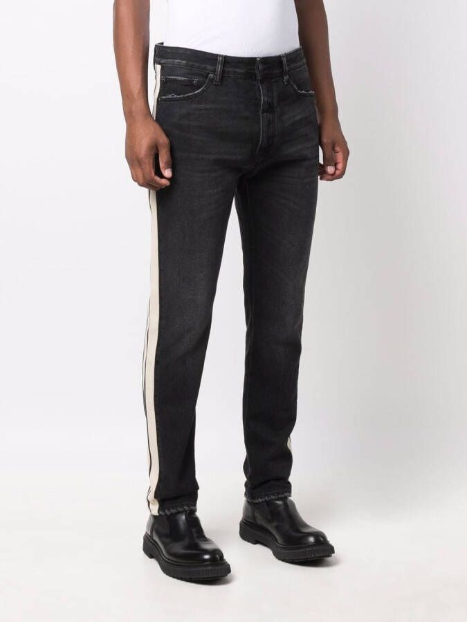 Palm Angels Gestreepte jeans Zwart
