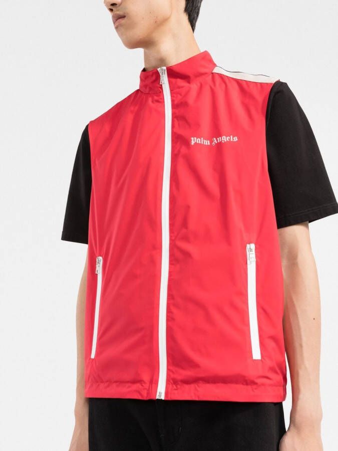 Palm Angels Gilet met logoprint Rood