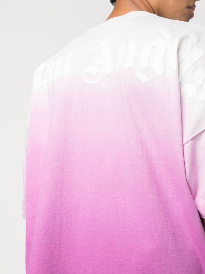 Palm Angels T-shirt met logoprint Wit
