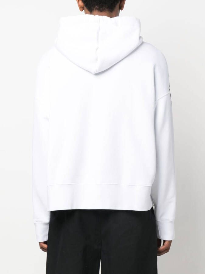 Palm Angels Hoodie met print Wit
