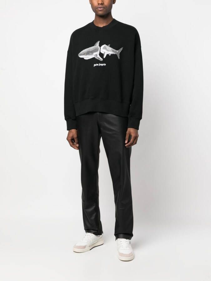 Palm Angels Sweater met grafische print Zwart