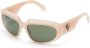Palm Angels Eyewear Heights zonnebril met vierkant montuur Beige - Thumbnail 2