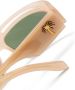 Palm Angels Eyewear Heights zonnebril met vierkant montuur Beige - Thumbnail 3