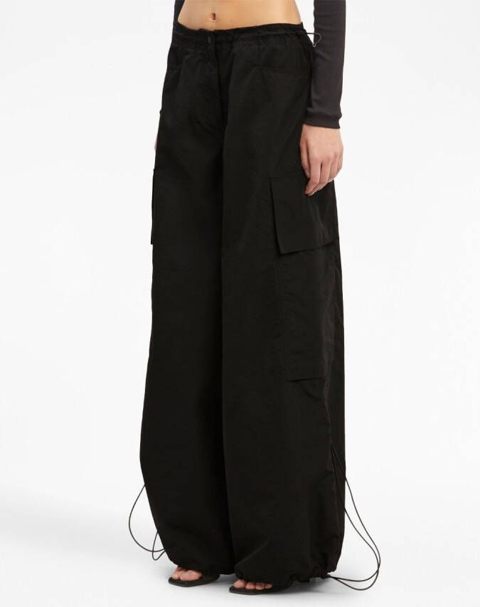 Palm Angels High waist broek Zwart