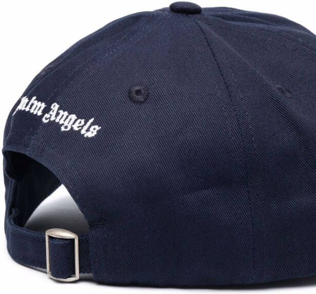Palm Angels Honkbalpet met geborduurd logo Blauw