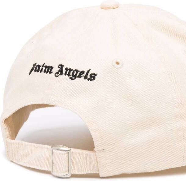 Palm Angels Honkbalpet met geborduurd logo Wit
