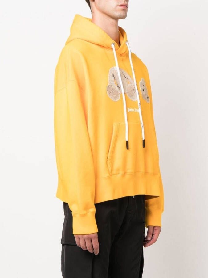 Palm Angels Hoodie met beerprint Geel