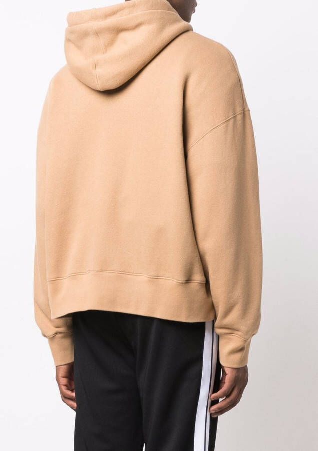 Palm Angels Hoodie met berenprint Beige