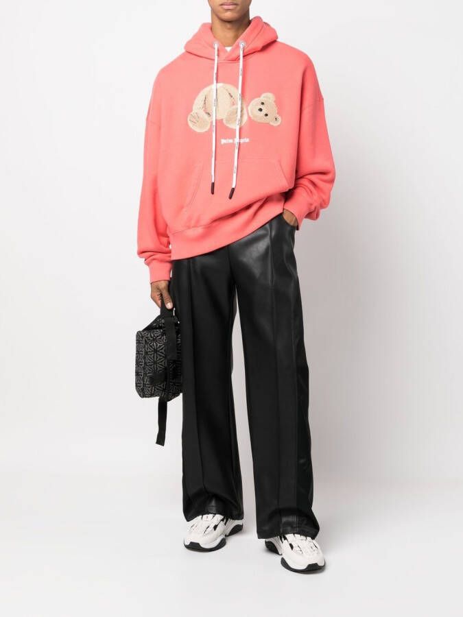 Palm Angels Hoodie met logoprint Oranje