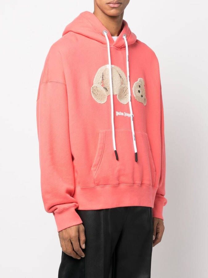 Palm Angels Hoodie met logoprint Oranje