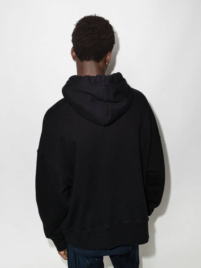 Palm Angels Hoodie met logoprint Zwart
